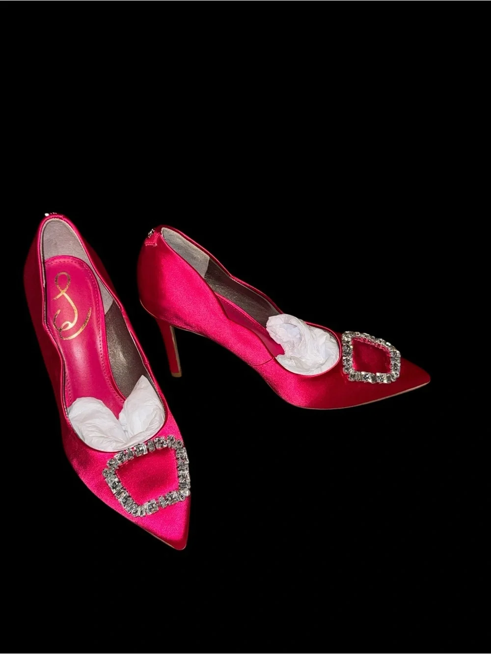 Sam Edelman Harriett pumps in hot pink satin size 6